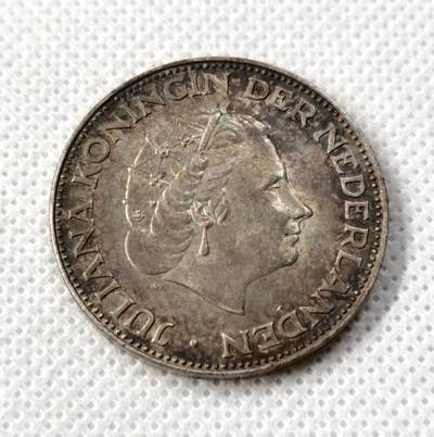 甄臻铺-世界币章拍卖（第49期）精品场拍品征集中，送拍享返佣金等优惠多多 - 荷兰1959年2.5盾，淡淡转光，包浆好看，细节见图