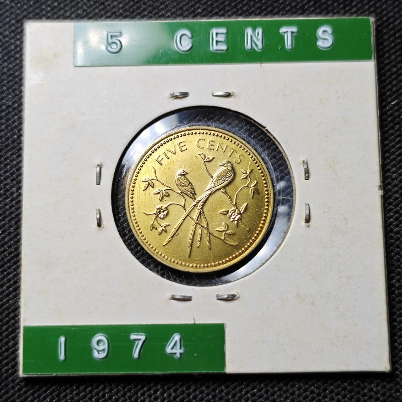 KK钱币收藏小铺  第394期  2月预留时间 周末发货 1974伯利兹1分 精制币