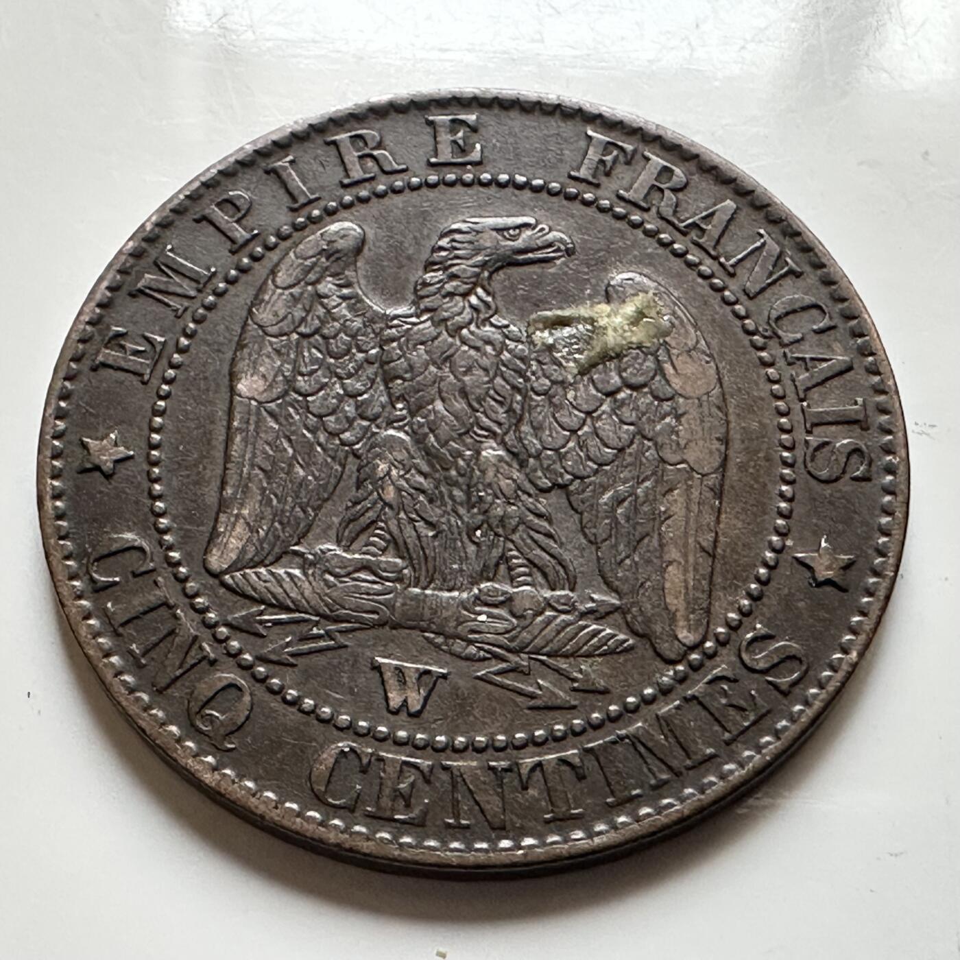 🌹外币初藏🌹🐯2026年第17场 快递将在12号停运 年前需发货的抓紧 ，年后正月十五恢复发货 法国1856年五分