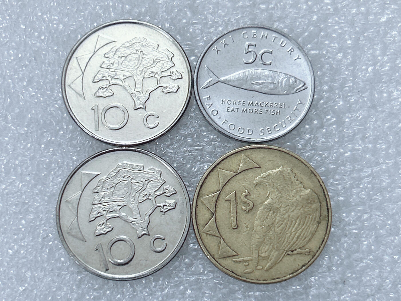 第一海外回流一元起拍收藏 散集专场  第301期 纳米比亚硬币 4枚