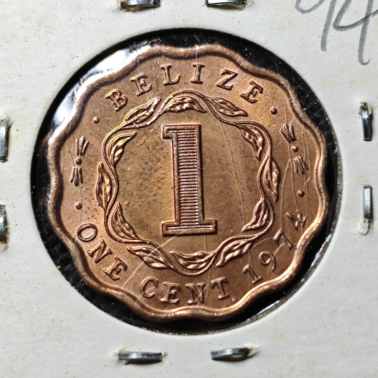 KK钱币收藏小铺  第394期  2月预留时间 周末发货 19741洪都拉斯1分铜币 好品