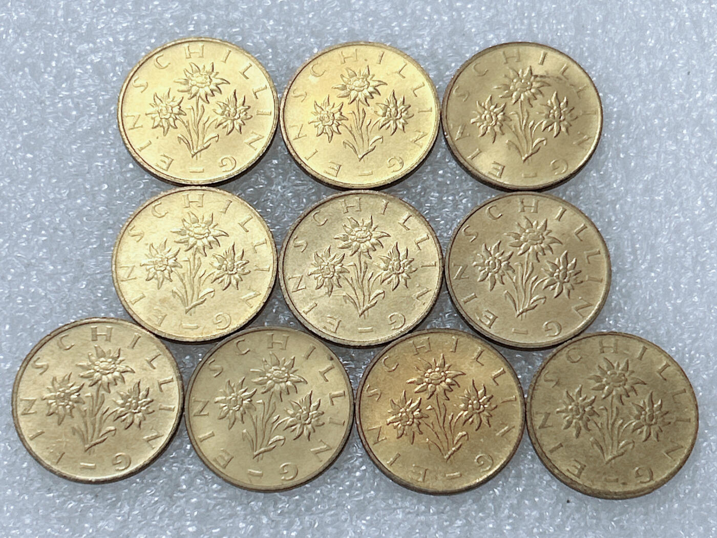 第一海外回流一元起拍收藏 散集专场  第301期 奥地利1先令硬币 10枚 原光品