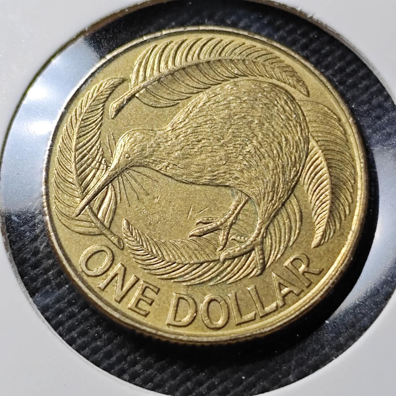 KK钱币收藏小铺  第393期  2月预留时间 周末发货  新西兰1元