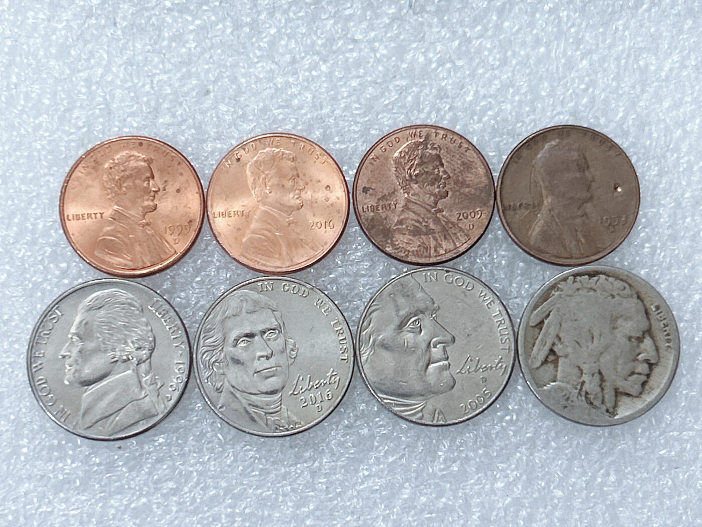 第一海外回流一元起拍收藏 散集专场  第301期 美国不同版本硬币 8枚