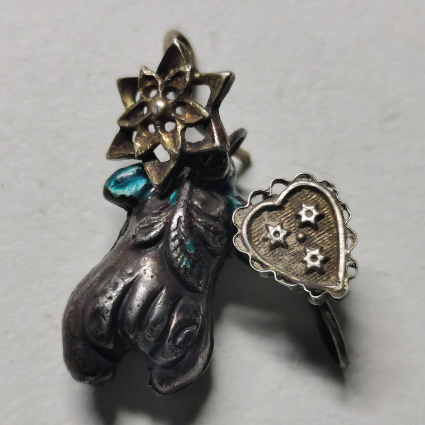 杂件专场99期 清末民国老银耳环