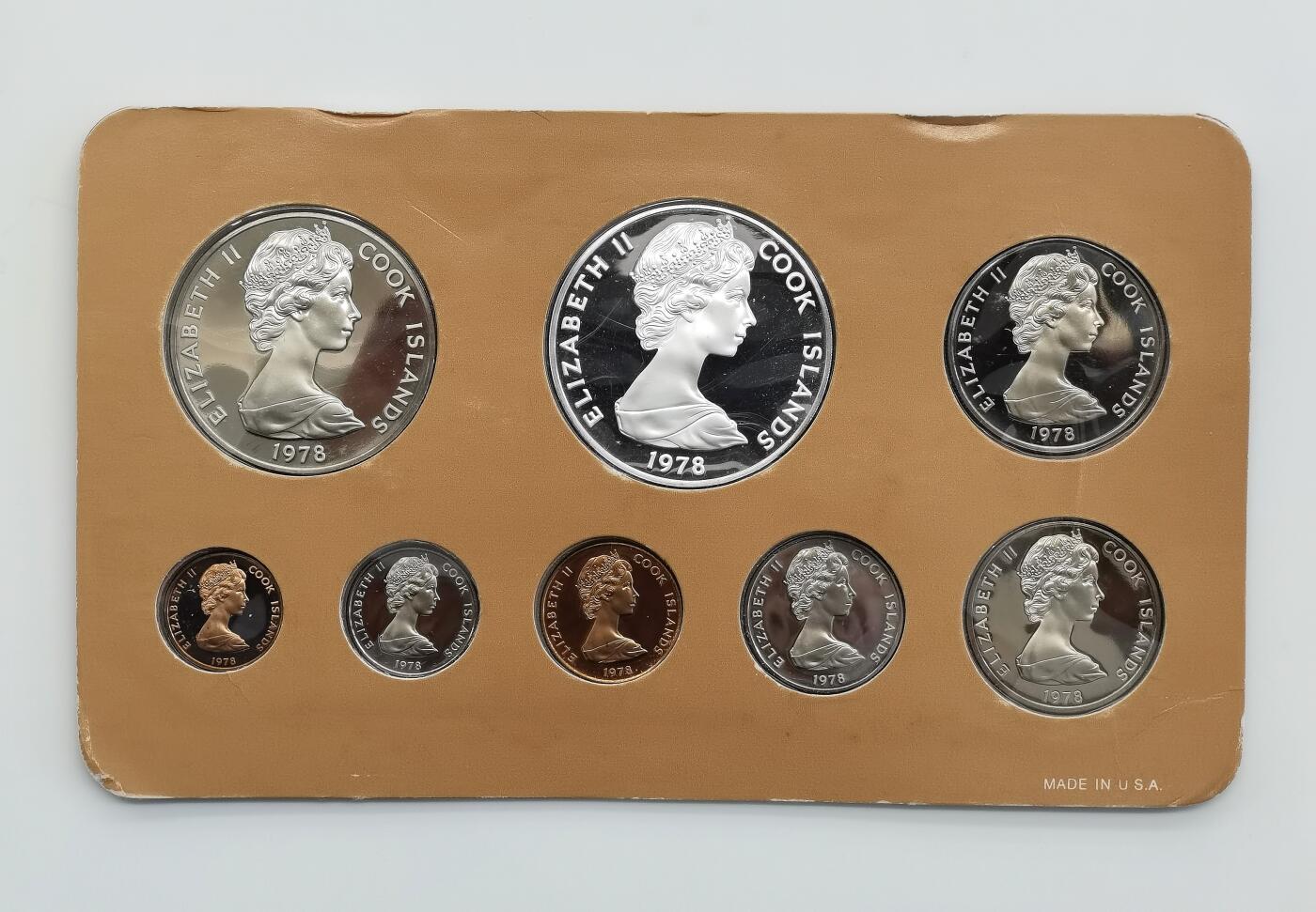 博洋堂“心向春光”2月精品大拍专场暨第160期（全场包邮） 英属库克群岛1978年8枚精制套币