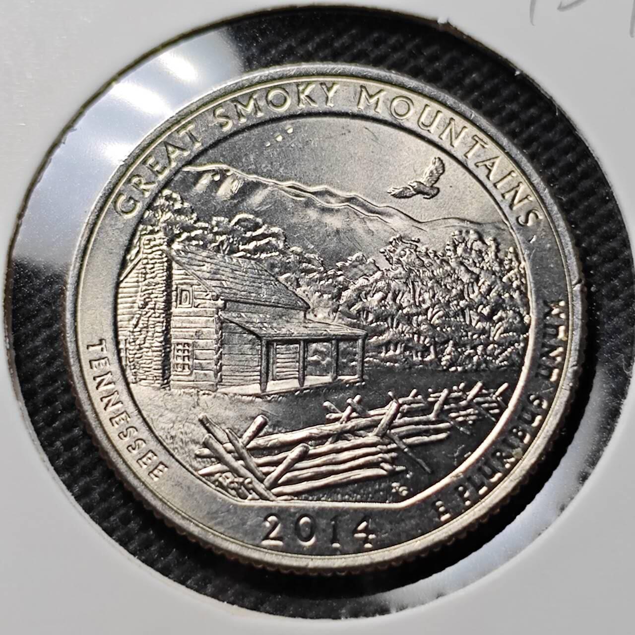 KK钱币收藏小铺  第393期  2月预留时间 周末发货  美国25分纪念币 好品