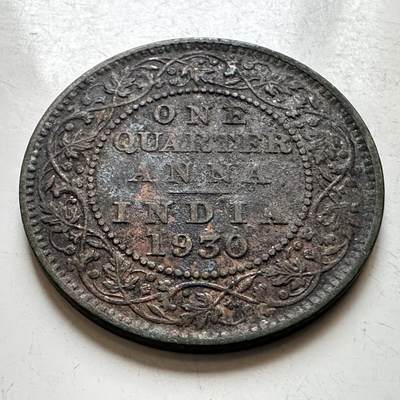 🌹外币初藏🌹🐯2026年第17场 快递将在12号停运 年前需发货的抓紧 ，年后正月十五恢复发货 - 英属印度1930年1/4安娜