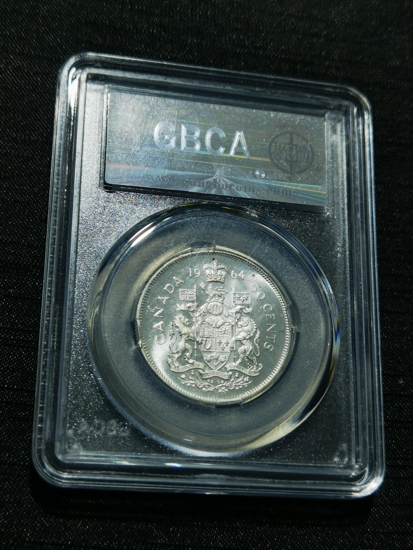 天下钱庄专场欢迎参拍 加拿大伊丽莎白半圆银币