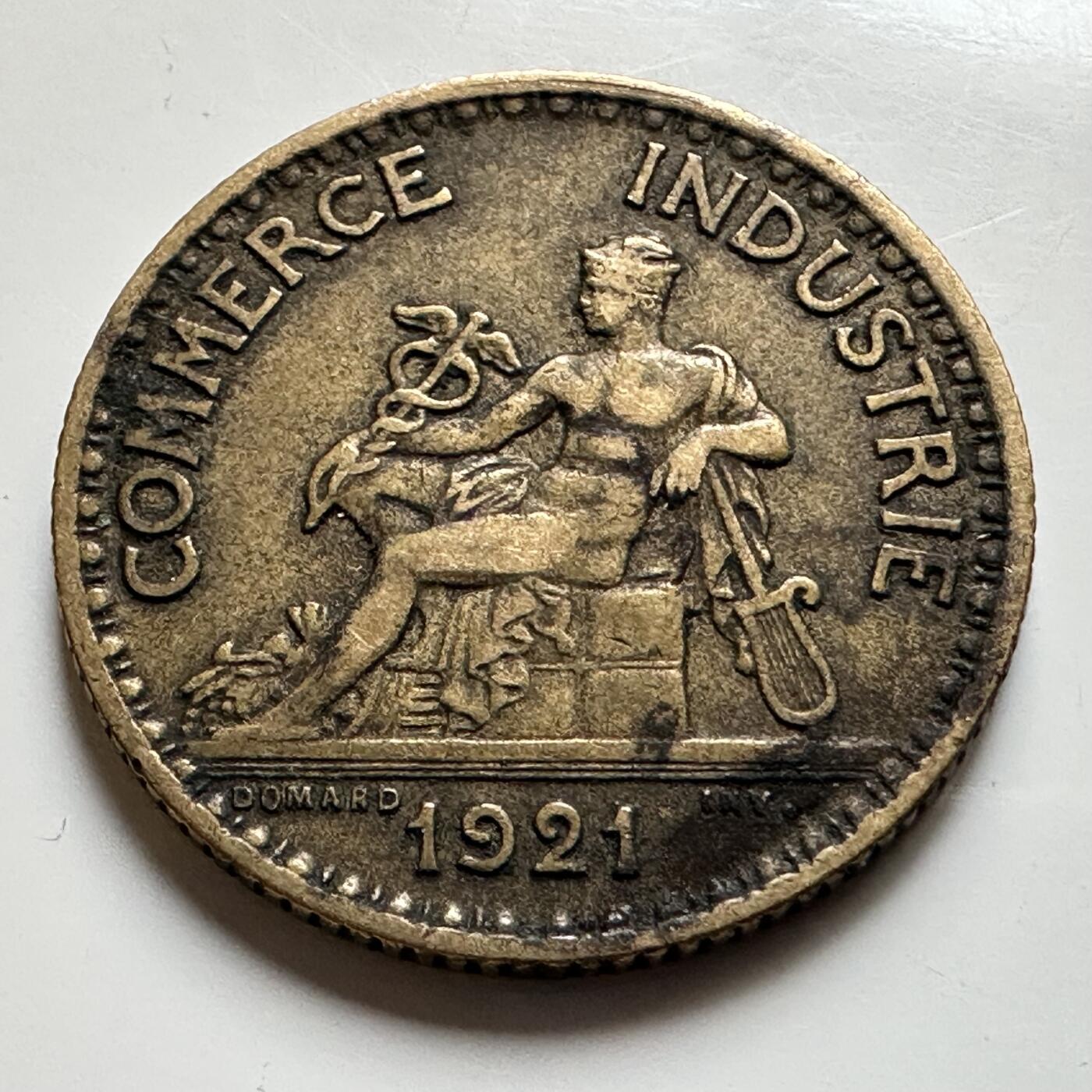 🌹外币初藏🌹🐯2026年第17场 快递将在12号停运 年前需发货的抓紧 ，年后正月十五恢复发货 法国1921年1法郎 a