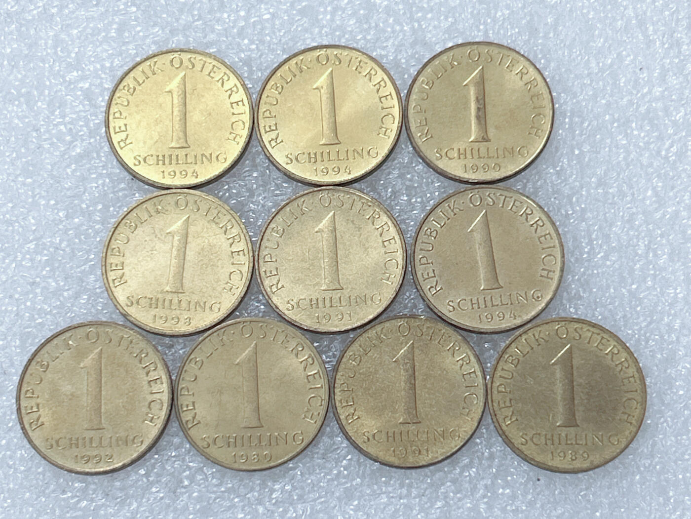 第一海外回流一元起拍收藏 散集专场  第301期 奥地利1先令硬币 10枚 原光品