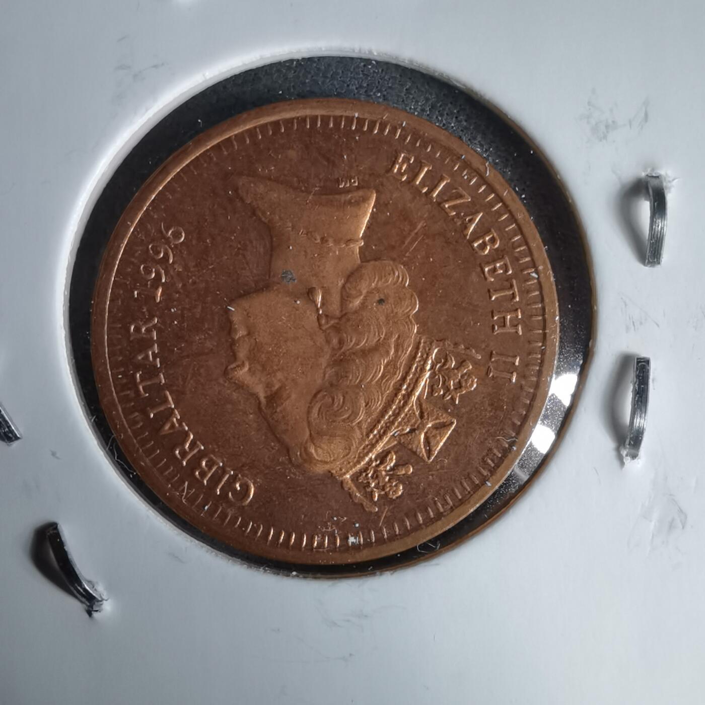 沼泽如烟--第987场 直布罗陀1996年1便士