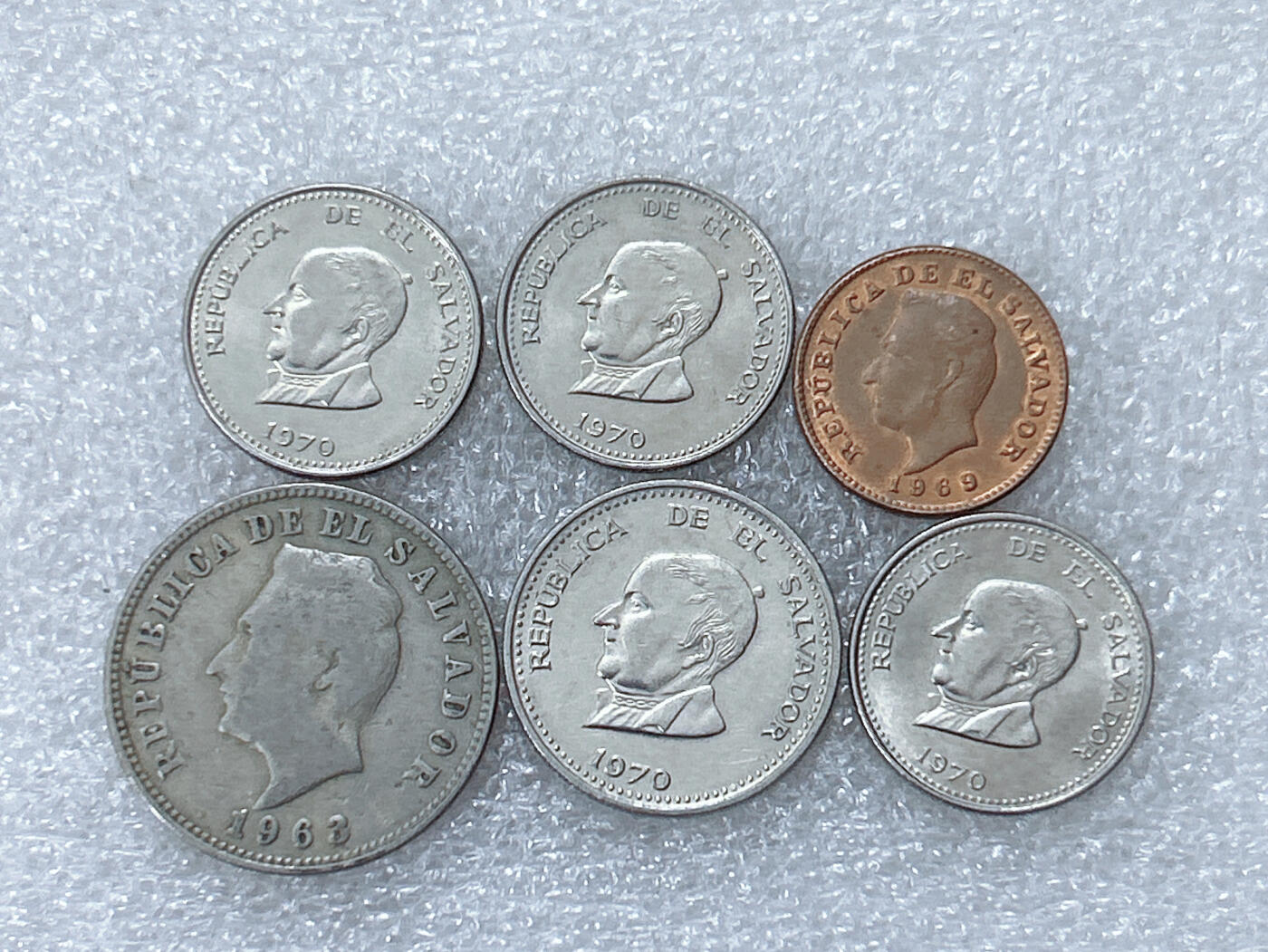 第一海外回流一元起拍收藏 散集专场  第301期 萨尔瓦多硬币 6枚