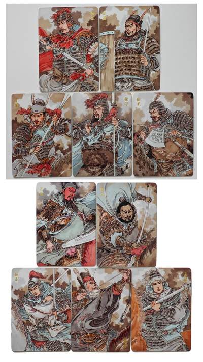 白泽拍卖卡牌手绘专场第32期（愿得长如此 年年物侯新） - 2025 超吉梦 五子良将1套+五虎上将1套 10张  普卡