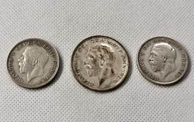 甄臻铺-世界币章拍卖（第49期）精品场拍品征集中，送拍享返佣金等优惠多多 - 乔治五世半克朗+弗洛林*2枚