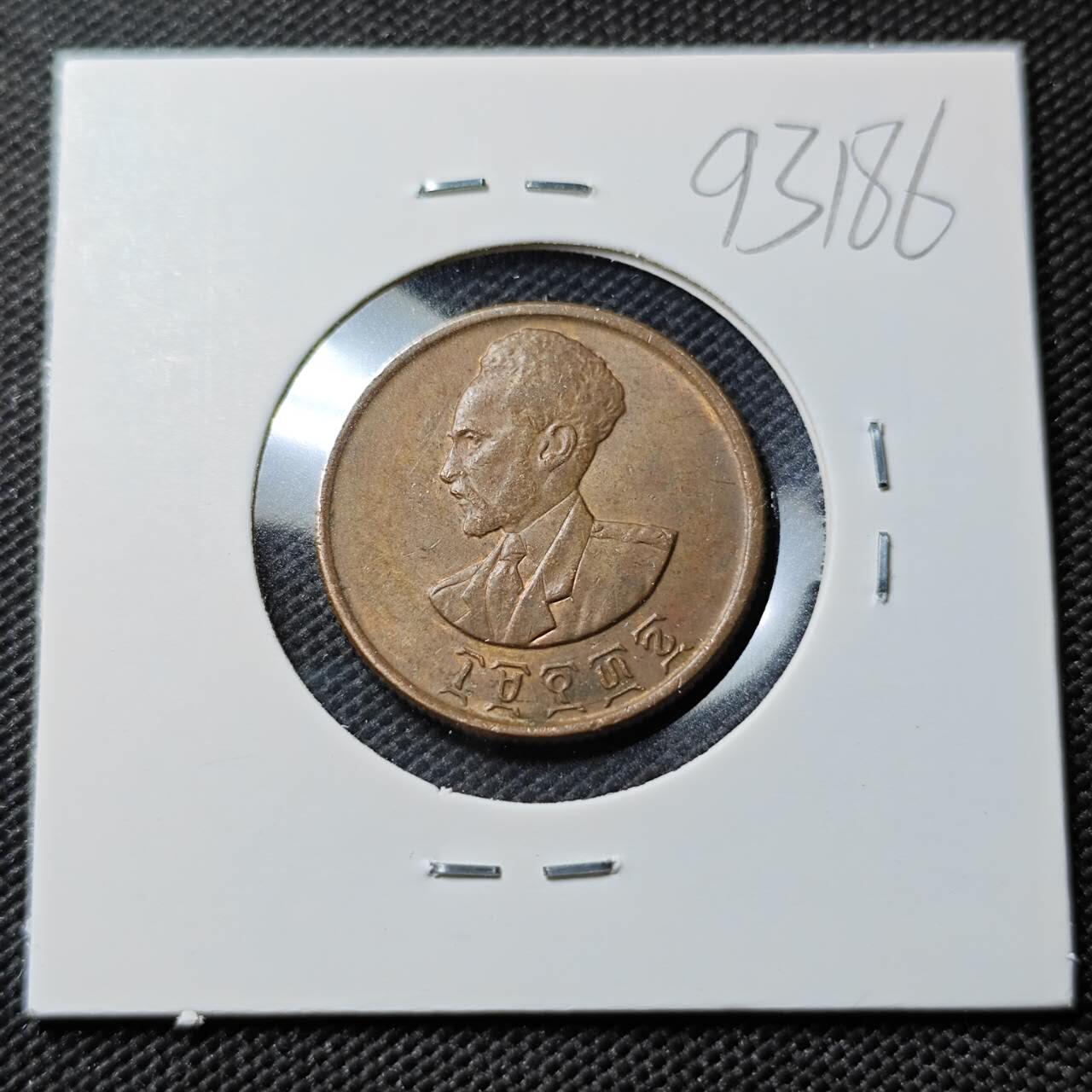 KK钱币收藏小铺  第393期  2月预留时间 周末发货  埃塞俄比亚10分铜币