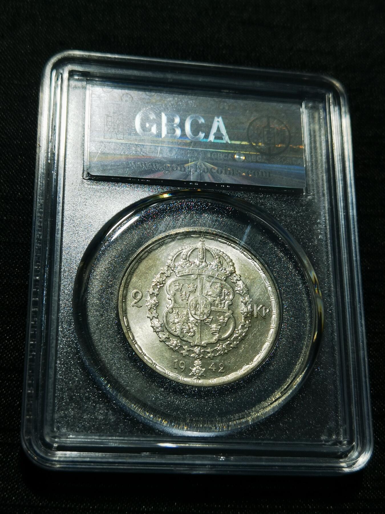 天下钱庄专场欢迎参拍 瑞典2克朗银币