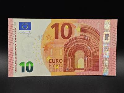 【淘币小摊】实时拍第八百六十五拍   纸币场    年前最后一周之前预留预留8号9号全部发出请更换最新收货地址不方便收货的请勿参拍或者顺丰到付 - 10欧元纸币【全新】