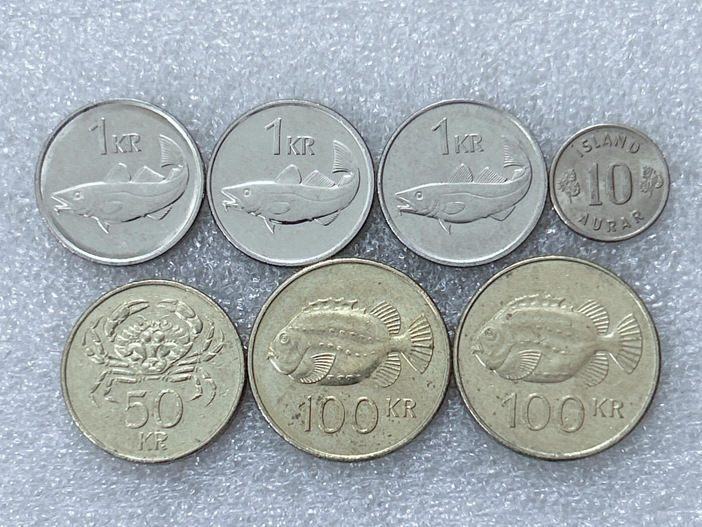 第一海外回流一元起拍收藏 散集专场  第301期 冰岛硬币 7枚