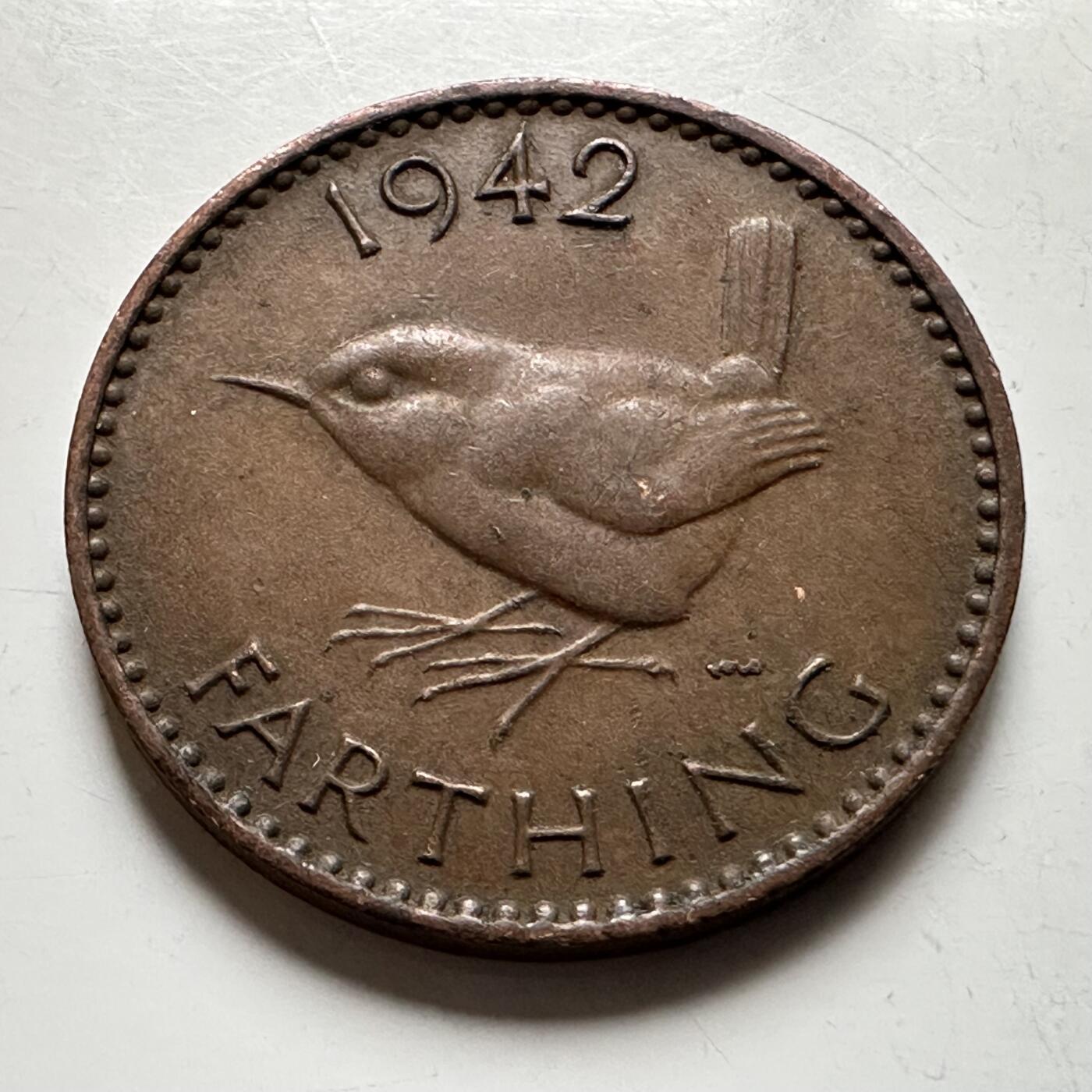 🌹外币初藏🌹🐯2026年第17场 快递将在12号停运 年前需发货的抓紧 ，年后正月十五恢复发货 英国1942年一法新