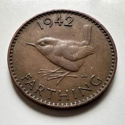 🌹外币初藏🌹🐯2026年第17场 快递将在12号停运 年前需发货的抓紧 ，年后正月十五恢复发货 - 英国1942年一法新