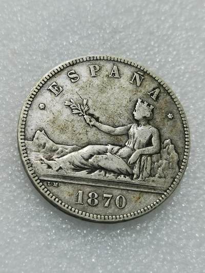 天下钱庄专场欢迎参拍 - 西班牙拿花双柱银币