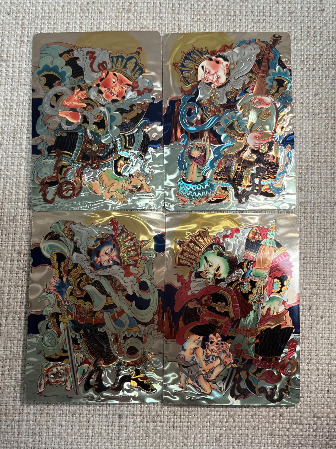 欢迎送拍、零成本上架，释放现金流，合理分配上拍卡品 【光刻】心染 四大天王 山河朝玩