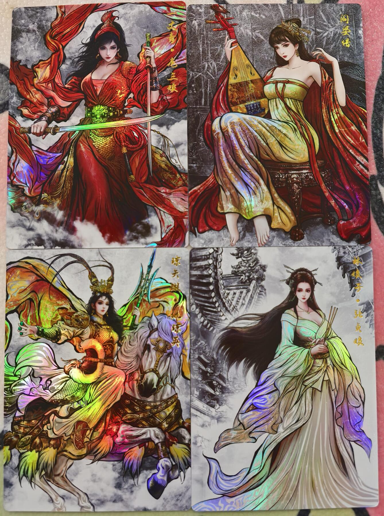 丫丫卡拍28期（2月8日22：00截拍） 【兑换特卡-彩闪水墨】张建东水浒第二弹特卡 四张一套