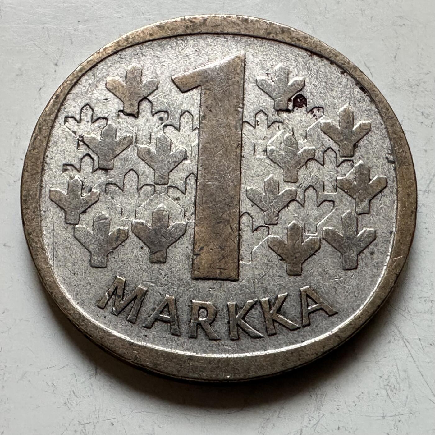 🌹外币初藏🌹🐯2026年第17场 快递将在12号停运 年前需发货的抓紧 ，年后正月十五恢复发货 芬兰1965年一马克银币 6.4克35%银