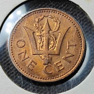 KK钱币收藏小铺  第394期  2月预留时间 周末发货 - 1973巴巴多斯1分 