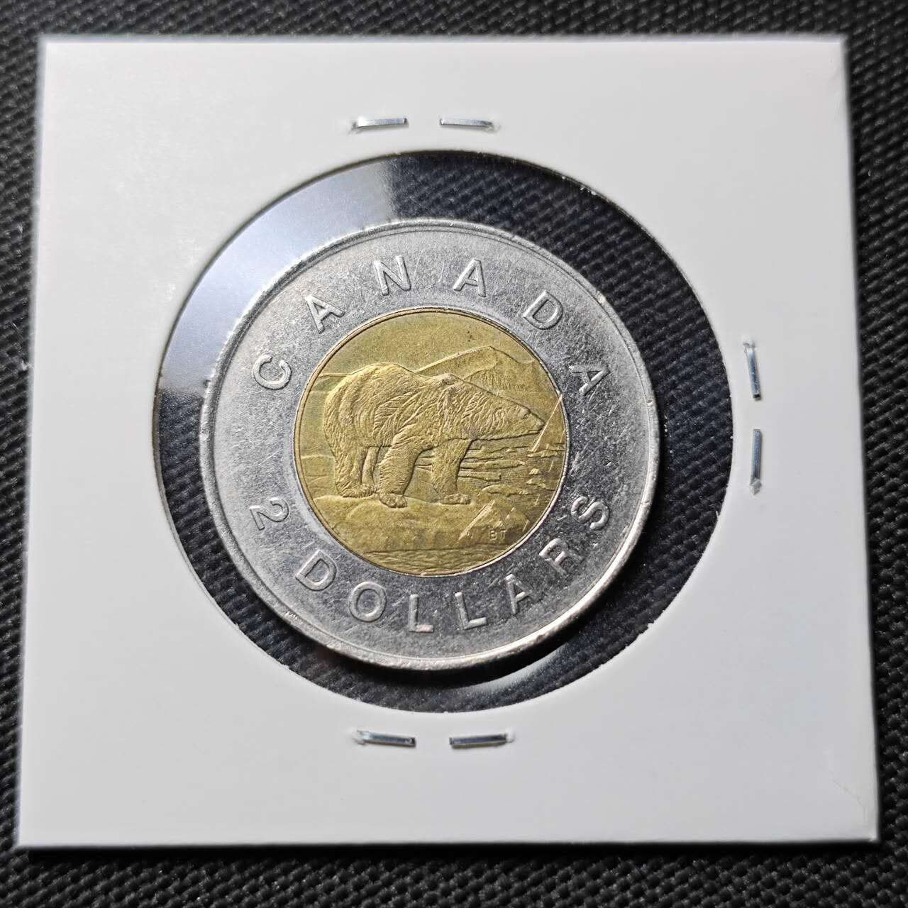 KK钱币收藏小铺  第393期  2月预留时间 周末发货  加拿大2元