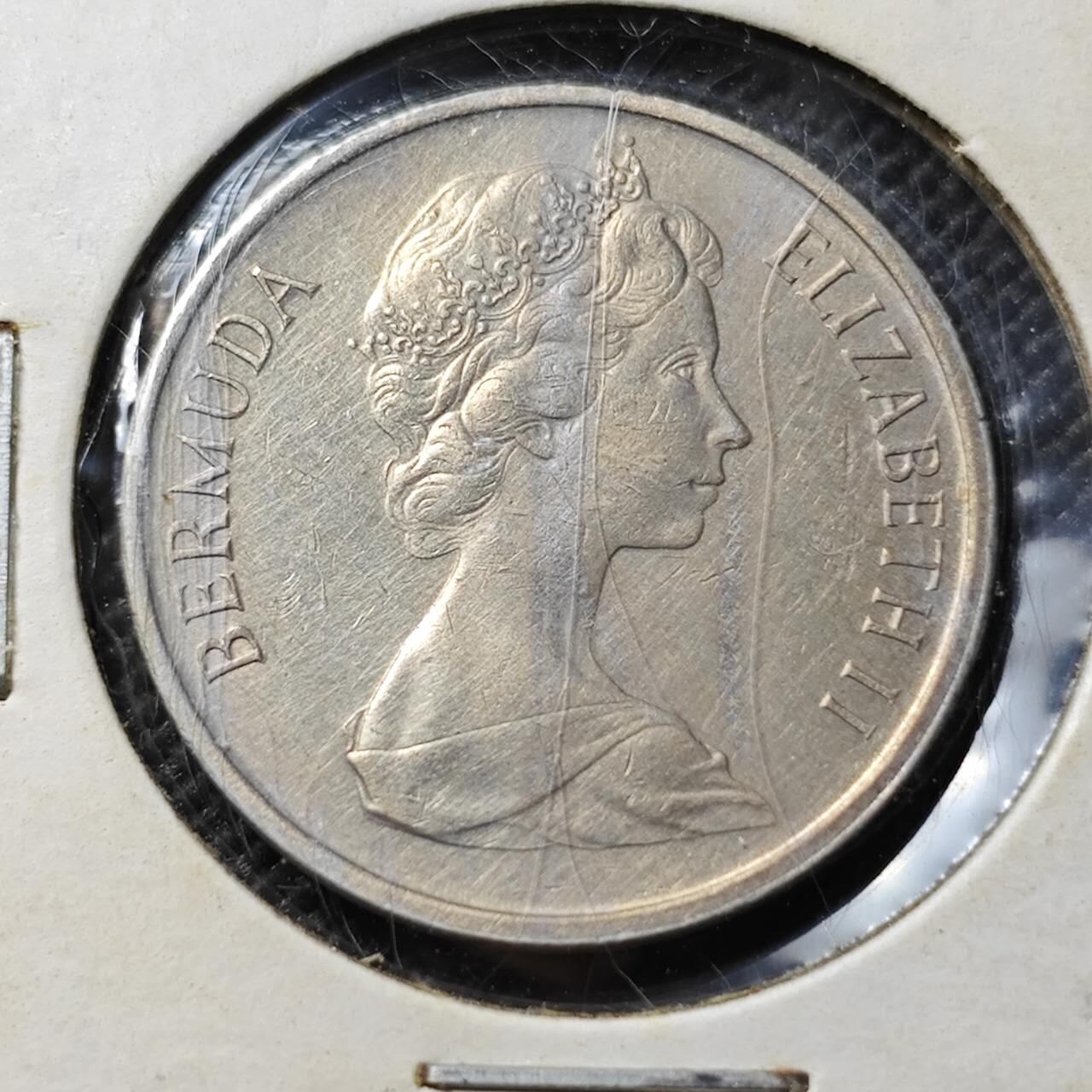 KK钱币收藏小铺  第394期  2月预留时间 周末发货 1970百慕大5分 