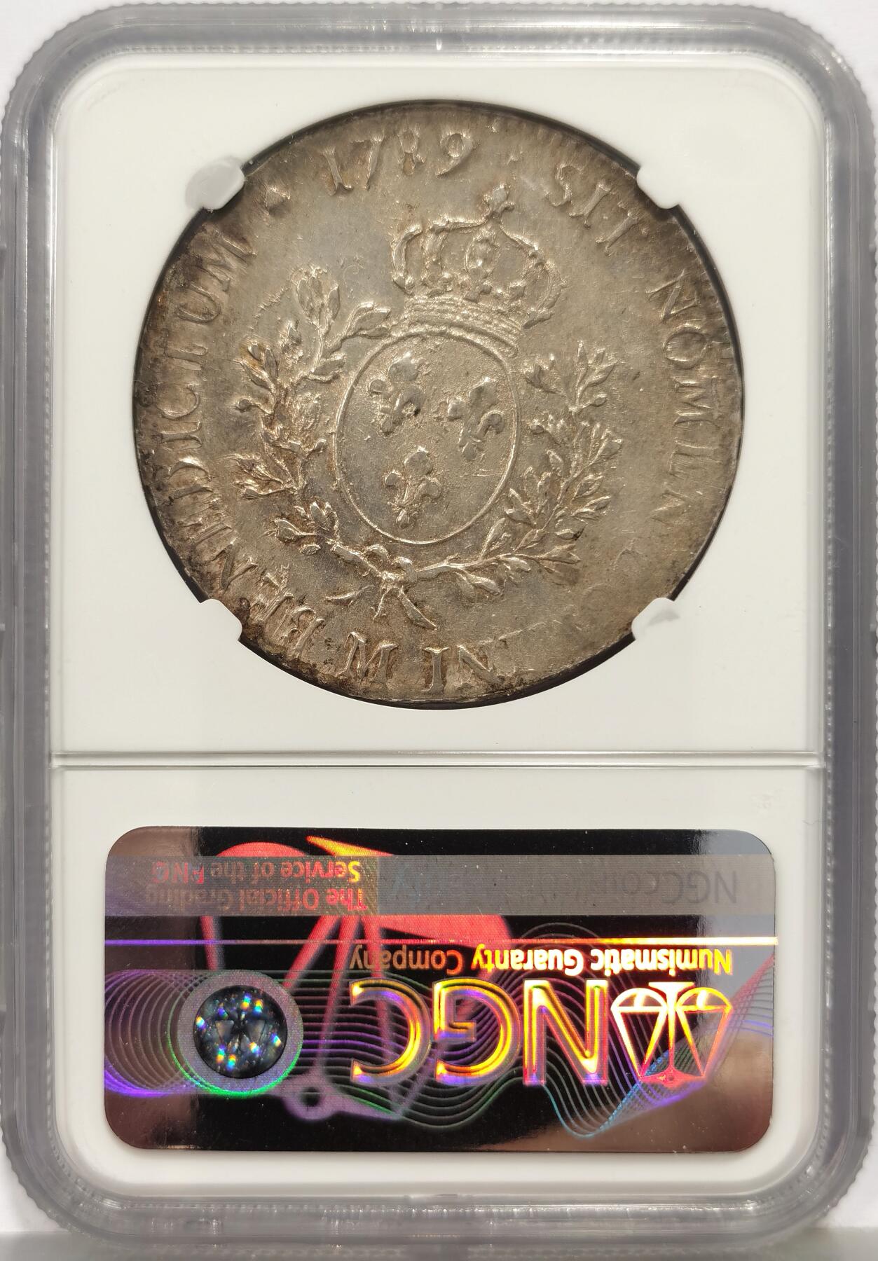 博洋堂“心向春光”2月精品大拍专场暨第160期（全场包邮） NGC AU 法国1789M路易十六埃居大银 银光充沛 无减重痕