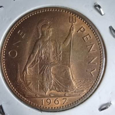 沼泽如烟--第987场 - 英国1967年1便士