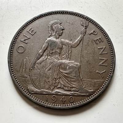 🌹外币初藏🌹🐯2026年第17场 快递将在12号停运 年前需发货的抓紧 ，年后正月十五恢复发货 - 英国1940年一便士