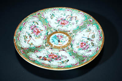 上海都达杂项专场二十一（全场包邮） - 粉彩花鸟纹描金碟90-119