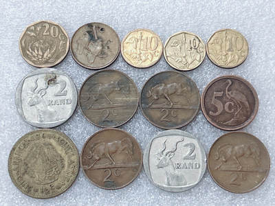 第一海外回流一元起拍收藏 散集专场  第301期 - 南非硬币🇿🇦 13枚