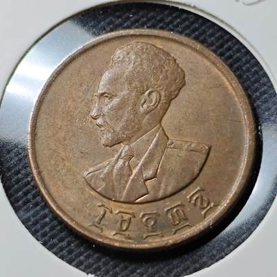 KK钱币收藏小铺  第393期  2月预留时间 周末发货 -  埃塞俄比亚10分铜币