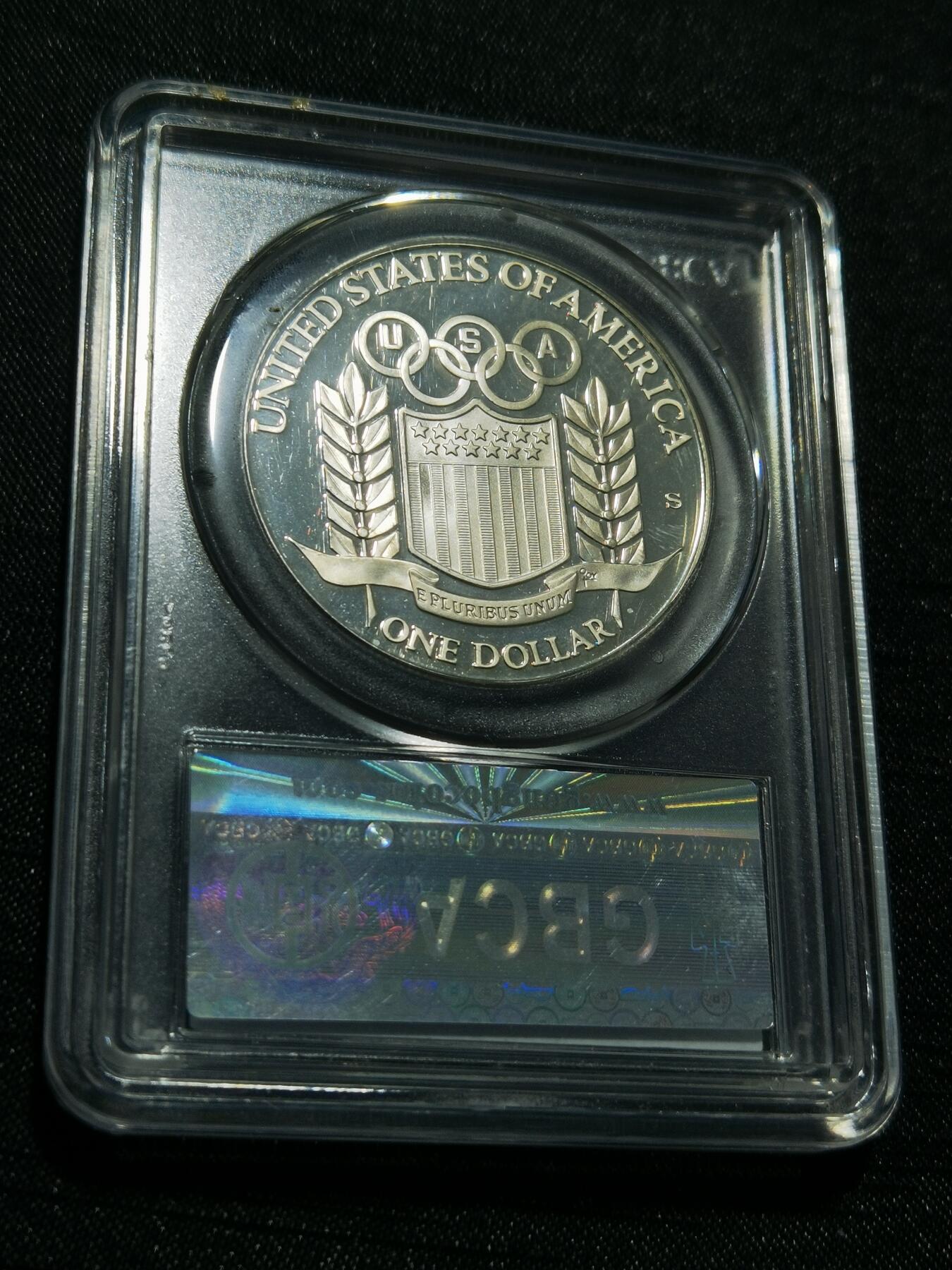 天下钱庄专场欢迎参拍 美国奥运会一美元银币