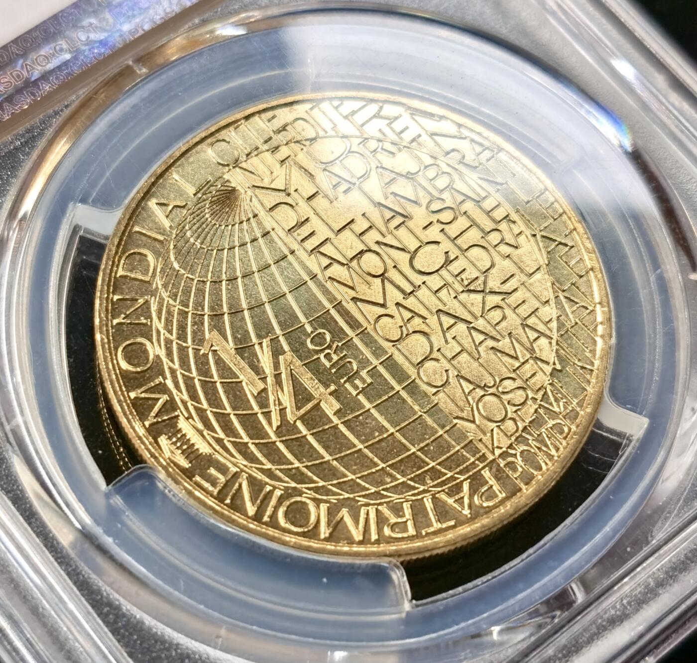 甄臻铺-世界币章拍卖（第49期）精品场拍品征集中，送拍享返佣金等优惠多多 PCGS-MS68 2020年法国纪念紫禁城建成600年1/4欧纪念币