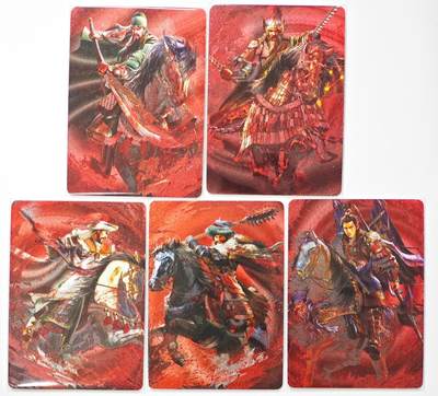 白泽拍卖卡牌手绘专场第32期（愿得长如此 年年物侯新） - 2024 星宿文创 梁山五虎将 1套  粗闪