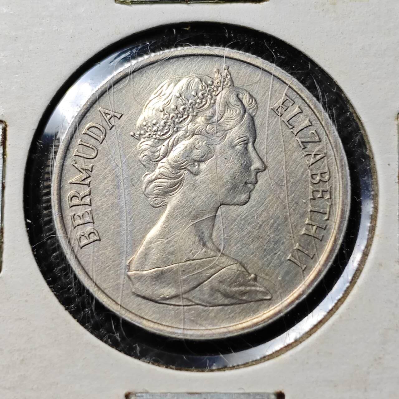 KK钱币收藏小铺  第394期  2月预留时间 周末发货 1970百慕大10分 