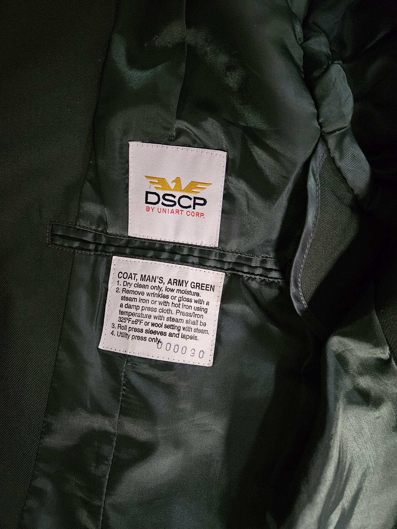 0元起拍勋章 第332期 咸鱼国勋章拍卖专场 2月8日（周日）下午6：00开始 美国陆军士官绿常上衣 胸围106 肩宽46 衣长82 袖长68