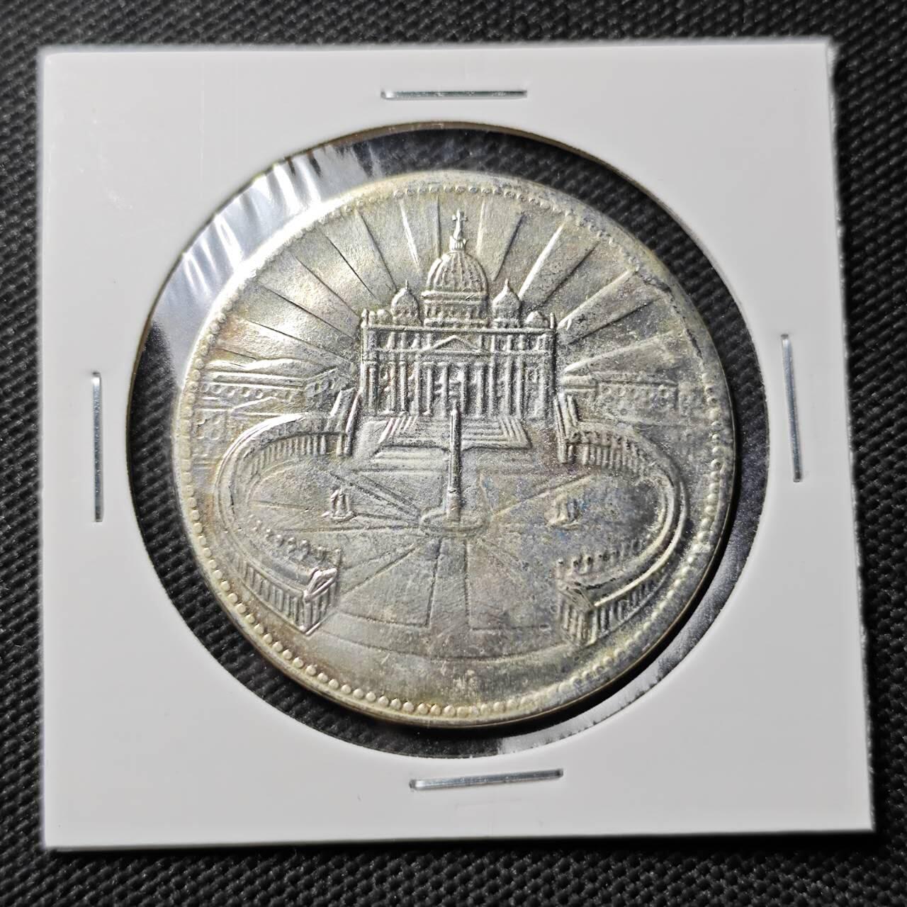 KK钱币收藏小铺  第393期  2月预留时间 周末发货  梵蒂冈镀银章