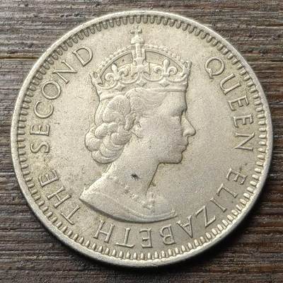 【铜匠收藏】★第147★散币专场 不寄存，30包邮。不满30元，支付5元运费。《接受代拍 代送NGC评级》 17【无寄存】马来亚和英属婆罗洲 1961年 10分 女王 铜镍币