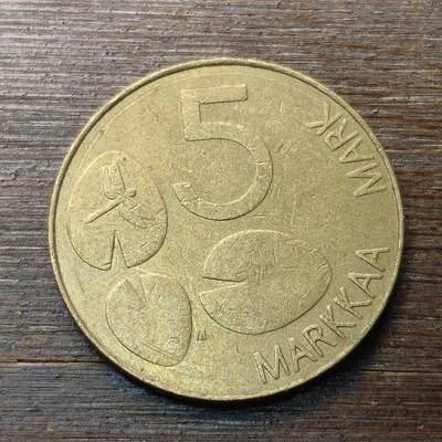 【铜匠收藏】★第147★散币专场 不寄存，30包邮。不满30元，支付5元运费。《接受代拍 代送NGC评级》 63【无寄存】芬兰 1993年 5马克 海豹 铜铝镍币