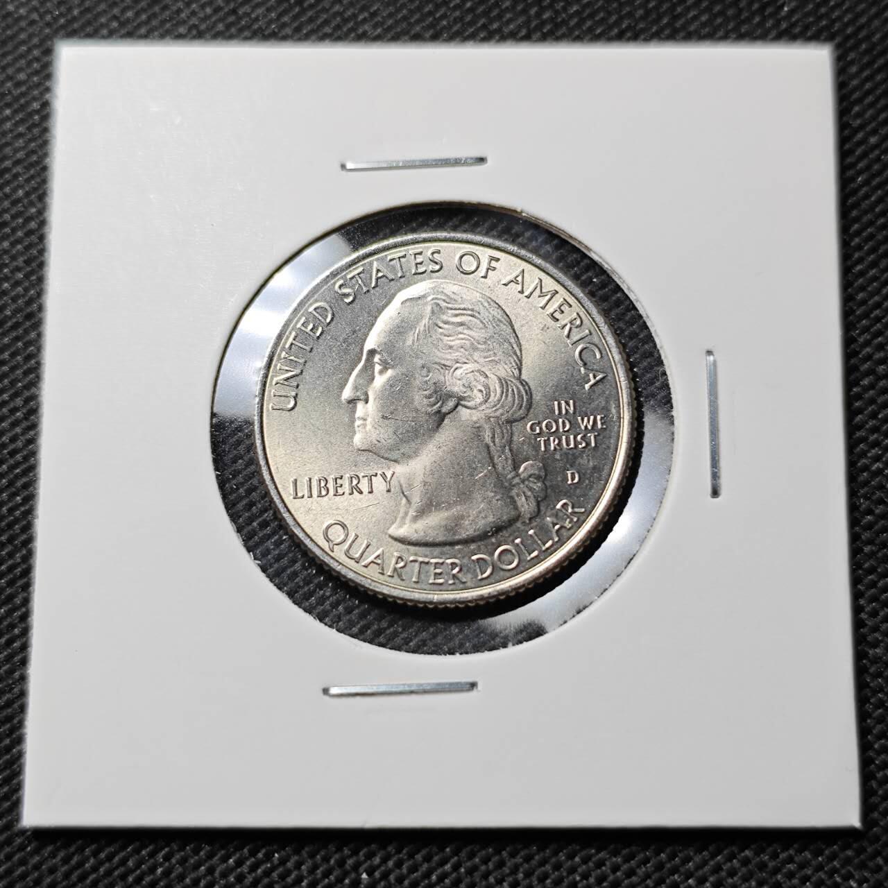 KK钱币收藏小铺  第393期  2月预留时间 周末发货  美国25分纪念币 好品