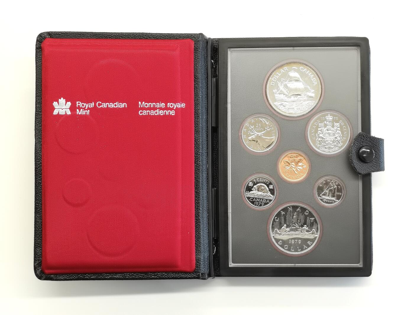 博洋堂“心向春光”2月精品大拍专场暨第160期（全场包邮） 加拿大1979年7枚精制套币，原盒装