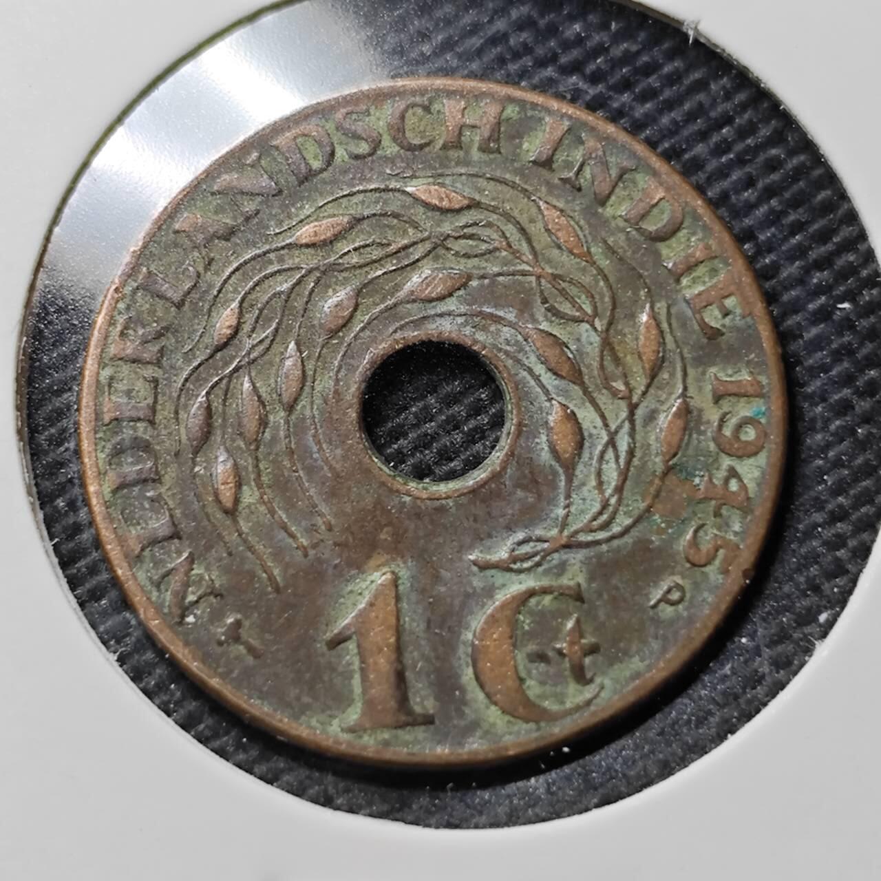 KK钱币收藏小铺  第393期  2月预留时间 周末发货  荷属东印度一分铜币