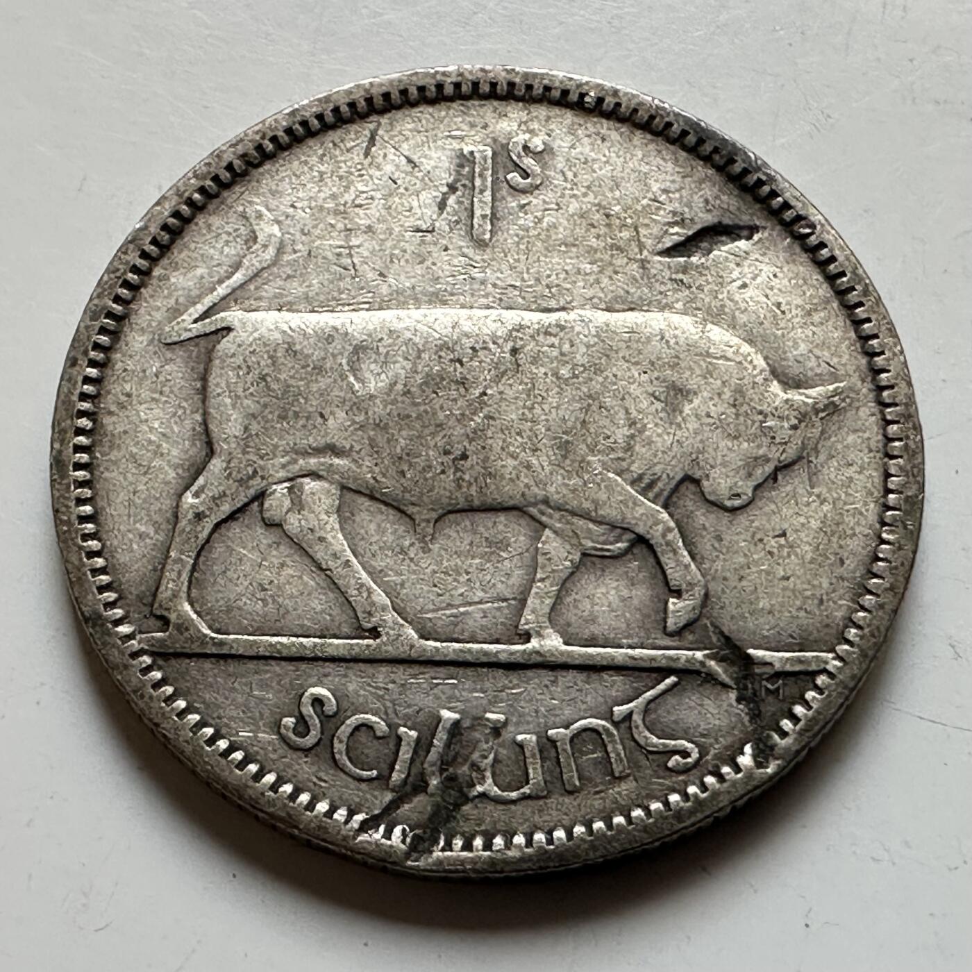 🌹外币初藏🌹🐯2026年第17场 快递将在12号停运 年前需发货的抓紧 ，年后正月十五恢复发货 爱尔兰1941年一先令银币 5.65克75%银